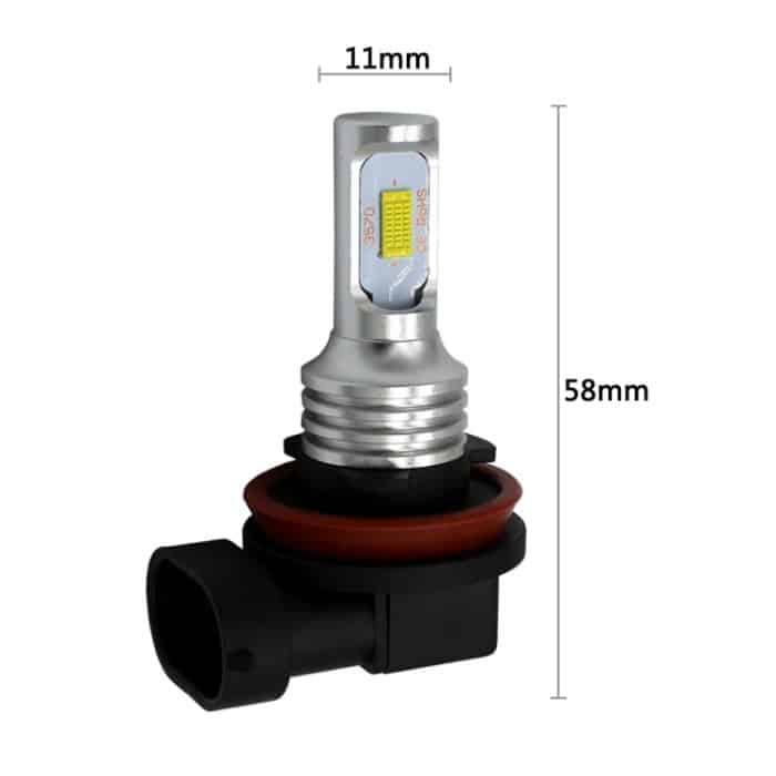 2 Stück H8/H11 72 W 1000 lm 6000–6500 K superhelles weißes Licht, Auto-Nebel-LED-Lampen, DC 12–24 V, H8/H9/H10/H11, H8/H11 – Bild 6