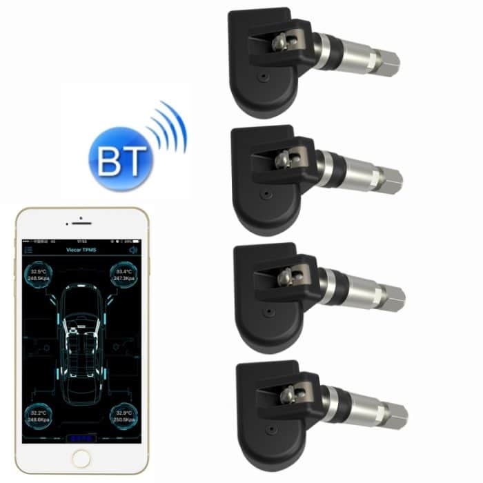 VC601 TPMS 4 Eingebaute Sensoren Reifendrucküberwachung Alarmsystem Diagnosetool mit Bluetooth 4.0 Arbeiten auf Android / iOS / iPad – Bild 1