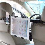 IMOUNT Auto-Kopfstützenhalterung 2-in-1-Auto-Rücksitz-Kopfstützenhalterung Tablet und Telefonhalter mit um 360 Grad einstellbarer Drehung, Für iPhone, Galaxy, Huawei, Xiaomi, Sony, LG, HTC, Google und andere Smartphones, iPad, Tablet, Telefon