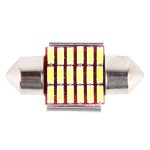 2 PCS DC 12V 3W 31MM Bicuspid Autotürleuchten Registrierung Markierungsleuchte Armaturenbrett Kuppeltürleuchten LED Leselampe mit 18 LED SMD 3014 Leuchten Weiß – Bild 2