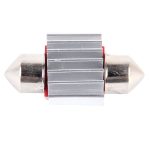 2 PCS DC 12V 3W 31MM Bicuspid Autotürleuchten Registrierung Markierungsleuchte Armaturenbrett Kuppeltürleuchten LED Leselampe mit 18 LED SMD 3014 Leuchten Weiß – Bild 3