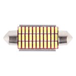 2 PCS DC 12V 6W 41MM Bicuspid Autotürleuchten Registrierung Markierungsleuchte Armaturenbrett Kuppeltürleuchten LED Leselampe mit 33 LED SMD 3014 Leuchten Weiß – Bild 2