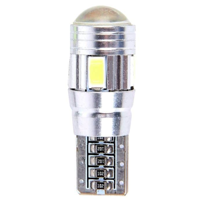 2 STÜCKE T10 3W Eisblaues Licht 6 SMD 5630 LED Fehlerfreie Canbus-Autolichtleuchte Lampe, DC 12V – Bild 2