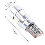 2 STÜCKE T10 3W Eisblaues Licht 6 SMD 5630 LED Fehlerfreie Canbus-Autolichtleuchte Lampe, DC 12V – Bild 3
