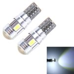2PCS T10 3W 6 SMD 5630 LED Fehlerfreie Canbus-Auto-Umrissleuchte, DC 12V, 6 SMD 5630 LEDs/White Light, 6 SMD 5630 LEDs/Pink Light, 6 SMD 5630 LEDs/Green Light