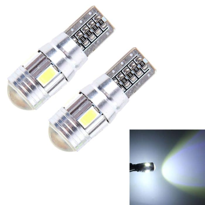CMS2655.jpg 2PCS T10 3W 6 SMD 5630 LED Fehlerfreie Canbus-Auto-Umrissleuchte, DC 12V, 6 SMD 5630 LEDs/White Light, 6 SMD 5630 LEDs/Pink Light, 6 SMD 5630 LEDs/Green Light – Bild 1