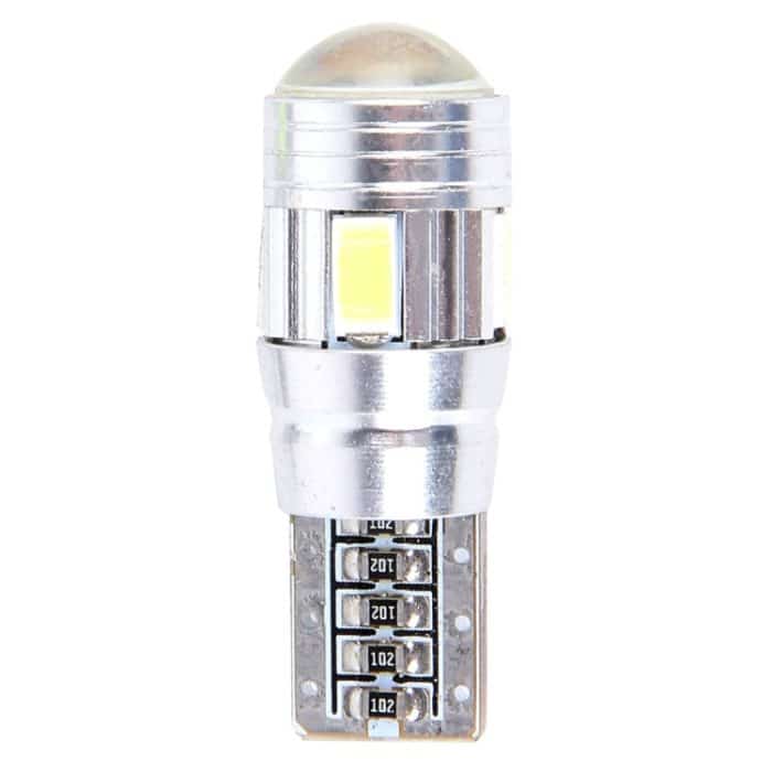2PCS T10 3W 6 SMD 5630 LED Fehlerfreie Canbus-Auto-Umrissleuchte, DC 12V, 6 SMD 5630 LEDs/White Light, 6 SMD 5630 LEDs/Pink Light, 6 SMD 5630 LEDs/Green Light – Bild 2