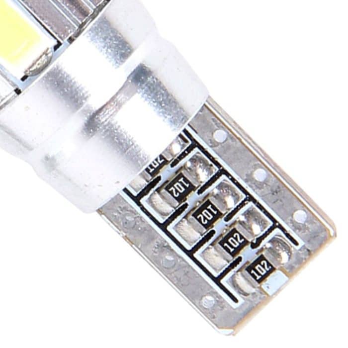 2PCS T10 3W 6 SMD 5630 LED Fehlerfreie Canbus-Auto-Umrissleuchte, DC 12V, 6 SMD 5630 LEDs/White Light, 6 SMD 5630 LEDs/Pink Light, 6 SMD 5630 LEDs/Green Light – Bild 5