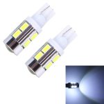 2 PCS T10 6W Weißlicht 10 SMD 5630 LED Autolichtscheinwerfer Lampe, DC 12V