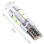 2 STÜCKE T10 6W Eisblaues Licht 10 SMD 5630 LED Fehlerfreie Canbus-Autolichtleuchte Lampe, DC 12V – Bild 3