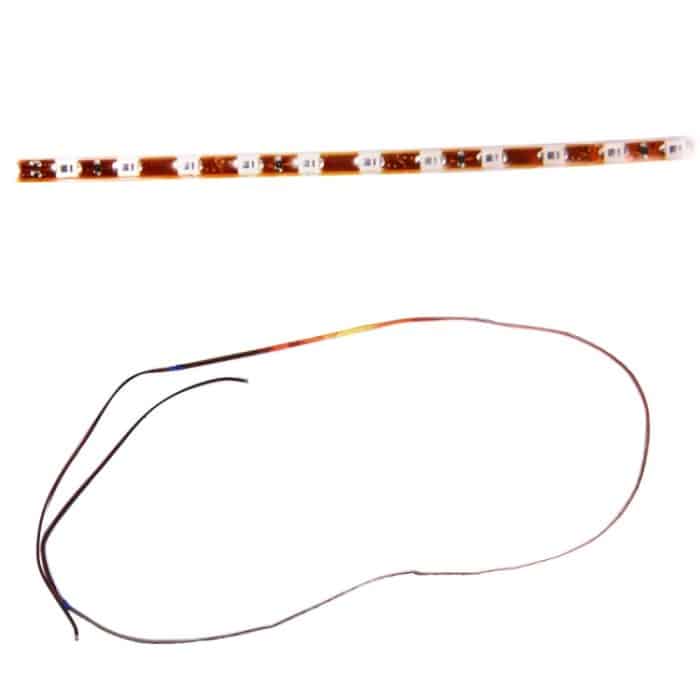 5 Stück 45 LED 3528 SMD wasserdichte flexible Auto-Lichtleiste für Autodekoration, DC 12 V, Länge: 90 cm, 90cm+pink, 90cm+green, 90cm+ice blue, 90cm+blue, 90cm+red, 90cm+white, 90cm+yellow – Bild 3