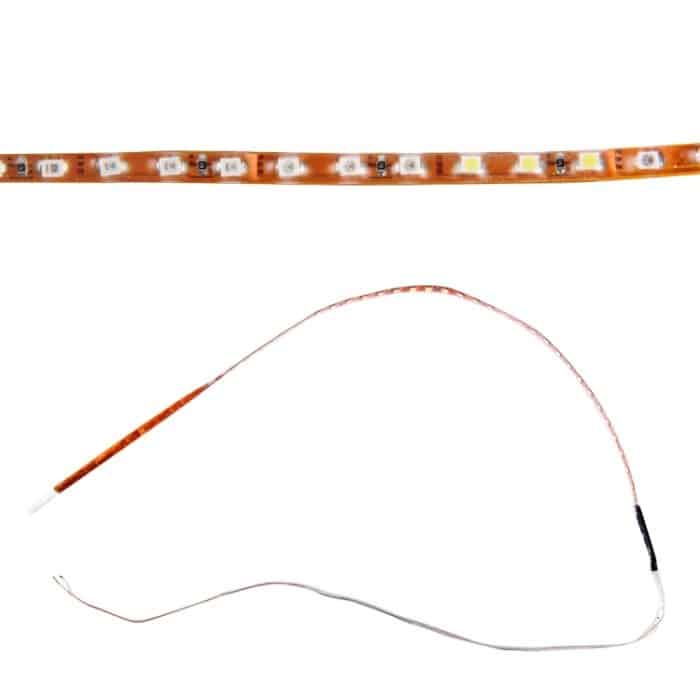 5 Stück Flow Style 45 LED 3528 SMD wasserdichte, flexible Auto-Lichtleiste für Autodekoration, DC 12 V, Länge: 90 cm, 90cm Blue, 90cm Pink, 90cm Green, 90cm Ice blue, 90cm Red, 90cm White, 90cm Yellow – Bild 3