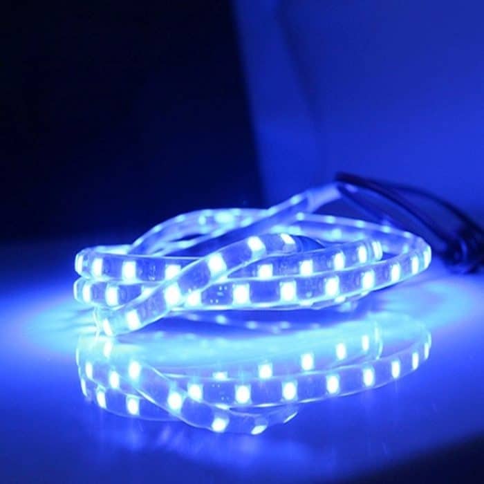 5 Stück Flow Style 45 LED 3528 SMD wasserdichte, flexible Auto-Lichtleiste für Autodekoration, DC 12 V, Länge: 90 cm, 90cm Blue, 90cm Pink, 90cm Green, 90cm Ice blue, 90cm Red, 90cm White, 90cm Yellow – Bild 6
