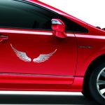 3D Angel Wing Metall Aufkleber Aufkleber Auto Auto Emblem Aufkleber Dekoration Farbe Silber