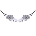 3D Angel Wing Metall Aufkleber Aufkleber Auto Auto Emblem Aufkleber Dekoration Farbe Silber – Bild 2