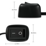 0,5 m Jtron Car DIY Schalter Drop Button DC 12 V für Nebelscheinwerfer, DRL, LED-Streifen aus- / einschalten – Bild 5