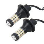 2 PCS 3156 5W 450LM 60LEDs DC 12V SMD-4014 Auto-Bremslicht Blinkerlicht Auto-Set (weißes Licht + gelbes Licht), Kabellänge: 40 cm – Bild 2