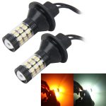 2 PCS 7440 5W 450LM 60LEDs DC 12V SMD-4014 Auto-Bremslicht Blinker Autoquellenset (weißes Licht + gelbes Licht), Kabellänge: 40 cm