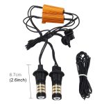 2 PCS 7440 5W 450LM 60LEDs DC 12V SMD-4014 Auto-Bremslicht Blinker Autoquellenset (weißes Licht + gelbes Licht), Kabellänge: 40 cm – Bild 6