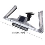 Solar Anti Collision Cupule Ranger Lampe Auto Rücklicht LED Blitz Warnleuchte Warnleuchte Faltbare Solar Cupule Warnlampe mit temporärem Parkschein – Bild 2