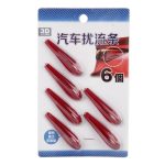 6 PCS Universal Harz Heckspoiler Auto Auto Heckspoiler Außen Heckspoiler Kit Auto Crash Strip Spoiler Routed Board Mute Gleichrichter Rauschunterdrückung Spoiler – Bild 6