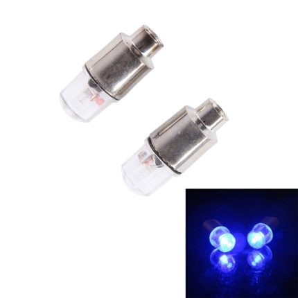 2 Stück Ventilkappen-Lichtrad-Reifenlampe mit Batterie für Auto/Motorrad/Fahrrad