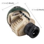 Universeller Schädel mit Hutform Auto-Schaltknauf Modifizierter Auto-Schaltknauf Automatikgetriebe Schalthebelknopf Harz-Schaltknöpfe – Bild 4