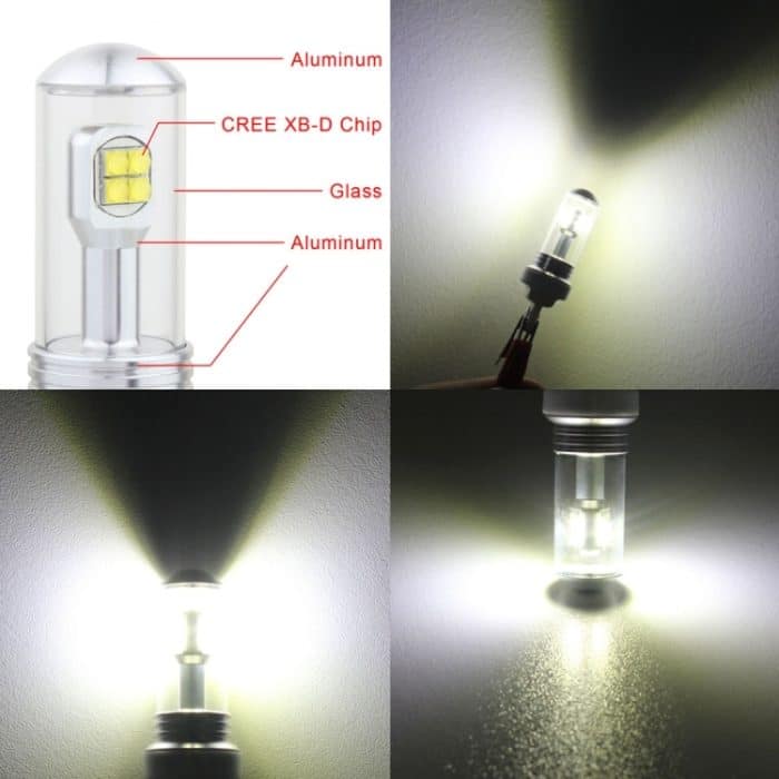 2 Stück 9006 40 W 800 LM 6000 K 8 CREE LEDs Auto-Nebelscheinwerfer, DC 12 V, 9006 – Bild 5