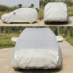 Oxford Cloth Anti-Dust Wasserdicht Sunproof Flame Retardant Atmungsaktiv Indoor Outdoor Volle Autoabdeckung Sun UV Schneestaubbeständiger Schutz SUV-Autoabdeckung mit Warnstreifen, passend für Autos mit einer Länge von bis zu 4,8 m – Bild 6