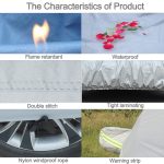 Oxford Cloth Anti-Dust Wasserdicht Sunproof Flame Retardant Atmungsaktiv Indoor Outdoor Volle Autoabdeckung Sun UV Schneestaubbeständiger Schutz SUV-Autoabdeckung mit Warnstreifen, Für Autos mit einer Länge von bis zu 5,1 m (199 Zoll) – Bild 4
