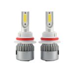 2 Stück 9004 18 W 1800 lm 6000 K wasserdichter IP68-Auto-LED-Scheinwerfer mit 2 COB-LED-Lampen, DC 9–36 V, 9004 – Bild 2