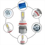2 Stück 9004 18 W 1800 lm 6000 K wasserdichter IP68-Auto-LED-Scheinwerfer mit 2 COB-LED-Lampen, DC 9–36 V, 9004 – Bild 5