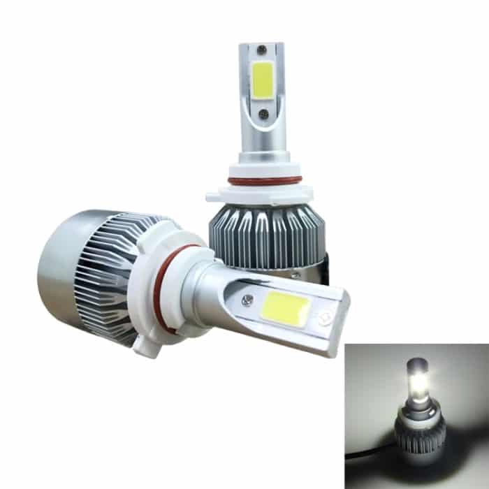 CMS3038WL.jpg 2 Stück C9 9006 18 W 1800 lm 6000 K wasserdicht IP68 Auto-LED-Scheinwerfer mit 2 COB-LED-Lampen, DC 9–36 V, 9006 – Bild 1