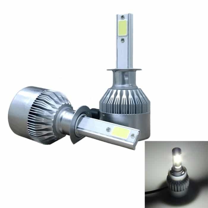CMS3040WL.jpg 2 Stück H1 18 W 1800 lm 6000 K wasserdichter IP68-Auto-LED-Scheinwerfer mit 2 COB-LED-Lampen, DC 9–36 V, H1 – Bild 1