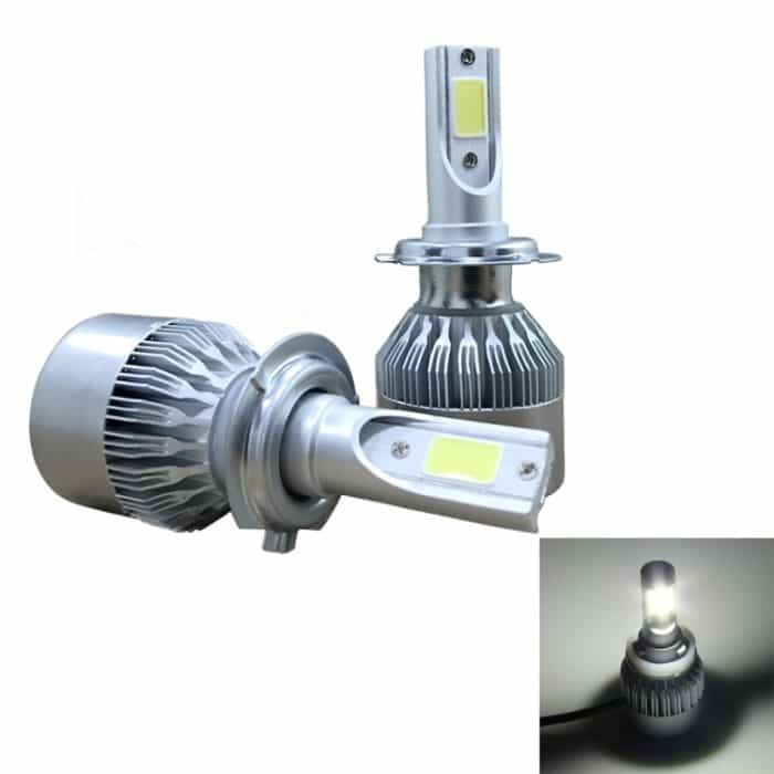 CMS3043WL.jpg 2 Stück H7 18 W 1800 lm 6000 K wasserdichter IP68-Auto-LED-Scheinwerfer mit 2 COB-LED-Lampen, DC 9–36 V, H7 – Bild 1