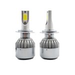 2 Stück H7 18 W 1800 lm 6000 K wasserdichter IP68-Auto-LED-Scheinwerfer mit 2 COB-LED-Lampen, DC 9–36 V, H7 – Bild 2
