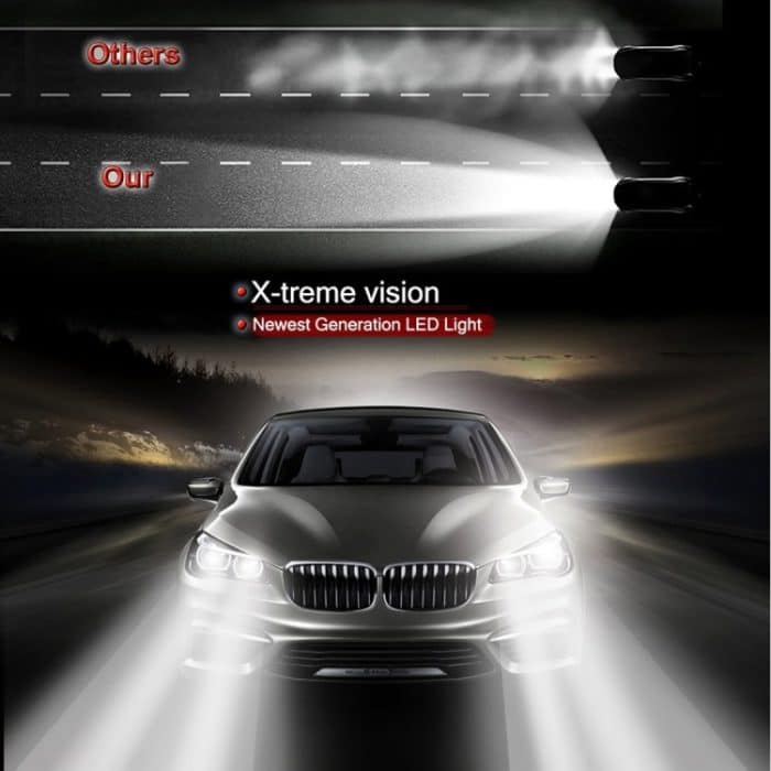 2 Stück H7 18 W 1800 lm 6000 K wasserdichter IP68-Auto-LED-Scheinwerfer mit 2 COB-LED-Lampen, DC 9–36 V, H7 – Bild 8