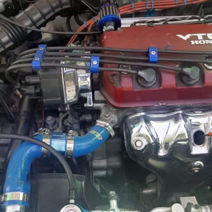 3-teiliges Aluminium-Motor-Zündkerzen-Drahttrenner-Teiler-Organizer-Klemmen-Set – Bild 5