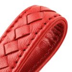 Auto-Schlüsselanhänger aus Metall + geflochtenem Leder – Bild 4