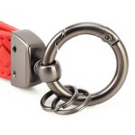 Auto-Schlüsselanhänger aus Metall + geflochtenem Leder – Bild 5