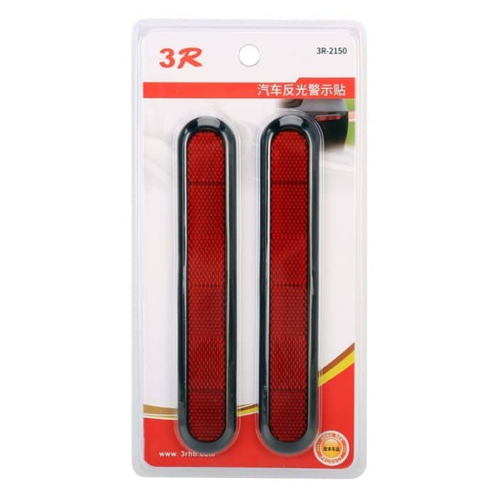 3R-2150 2 PCS Car Plastic Reflect Warnaufkleber Außenaufkleber – Bild 6