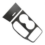 2 PCS Auto Wasser Cup Panel Carbon Faser dekorative Aufkleber für Jeep Grand Cherokee 2016-2017 – Bild 2