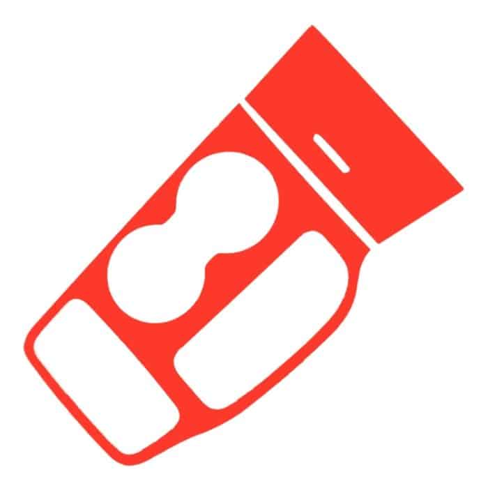 2 PCS Auto Wasser Cup Panel Carbon Faser dekorative Aufkleber für Jeep Grand Cherokee 2016-2017 – Bild 3