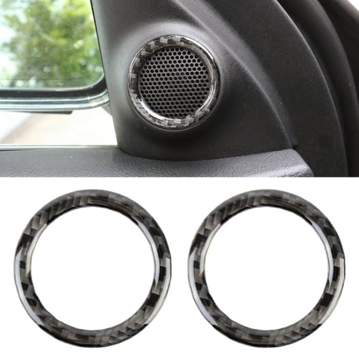 CMS3169.jpg 2 PCS Auto Hinterhorn Horn Kohlefaser dekorative Aufkleber für Jeep Grand Cherokee – Bild 1