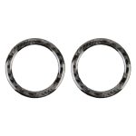 2 PCS Auto Hinterhorn Horn Kohlefaser dekorative Aufkleber für Jeep Grand Cherokee – Bild 2