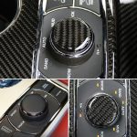 Auto Wasser Cup Drehknopf Panel Carbon Faser dekorative Aufkleber für Jeep Grand Cherokee – Bild 6