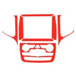 Car Central Control Navigation Carbon Faser Dekorativer Aufkleber für Jeep Grand Cherokee – Bild 3