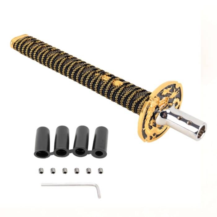 Universeller manueller oder automatischer Schaltknauf in Samurai-Form, Länge: 31,5 cm – Bild 5