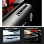 2 PCS Autotür Outlet Dekorative Aufkleber Air Vent Moulding Trim Dekorative Streifen für Ford Mustang 2015-2020 – Bild 6