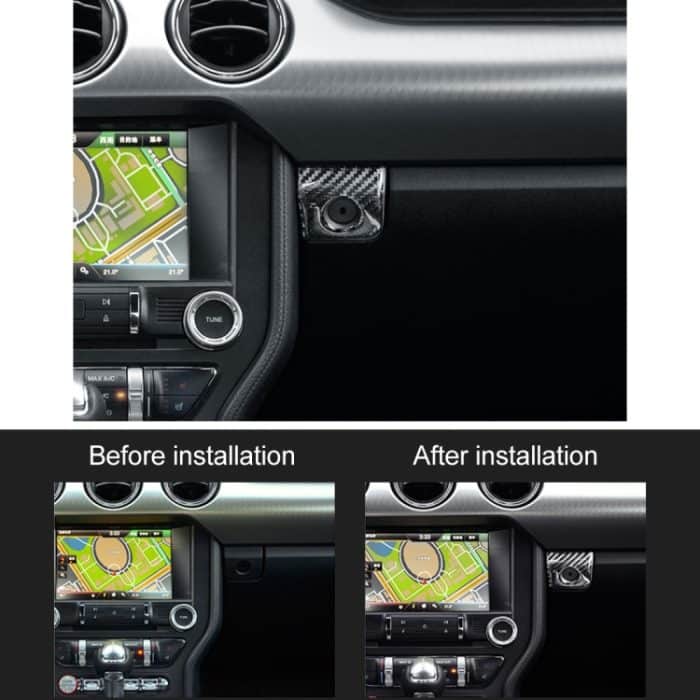 Auto Copilot Aufbewahrungsbox Knopf Dekorativer Aufkleber für Ford Mustang 2015-2020 – Bild 6